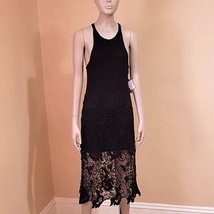 FREE PEOPLE long black dress